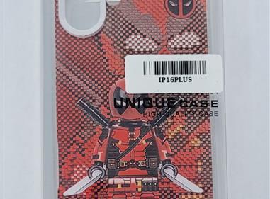 Deadpool Pixel Art Case for iPhone 16 Plus – Marvel Comic Style Cover product