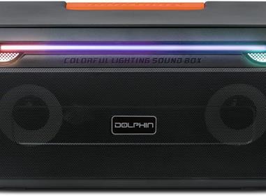 Dolphin SPB-20X 40W Boombox Bluetooth Speaker: Retro, 40W Output, Bass, Loud, LED Light Show, Outdoors, Portable, Rechargeable, Long Lasting Battery product