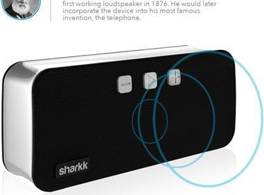 Sharkk Graham 20W Bluetooth Speaker with Bluetooth 4.2 Technology Portable Wireless Speaker with Built In Mic and 2500mAh Battery product
