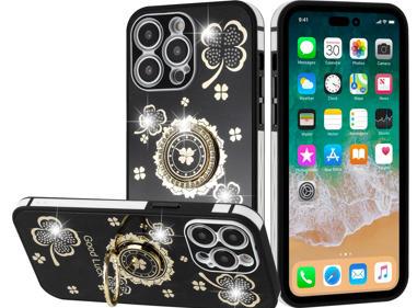 Apple iPhone 14 PRO 6.1" SPLENDID Glitter Good Luck Floral Soft TPU Case Cover – Charming & Protective product