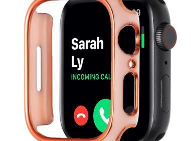 42mm Chromed iWatch Screen Frame - Chromed Gold+Pink product