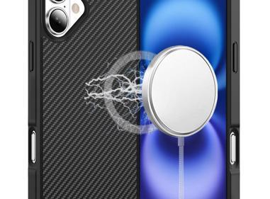 iPhone 17 Carbon Fiber Magnetic Ring Hybrid Cases. Available In Multiple Colors. product