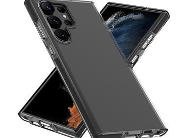 Samsung S23 Plus ULTRA Premium Transparent Clear TPU TPE Hybrid Case Cover - Black product