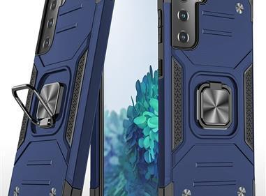 Samsung Galaxy s21 Plus, s30 Plus Robust Magnetic Kickstand Hybrid Case Cover - Blue product
