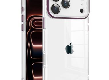 Apple iPhone 18 Pro Max Transparent Clear Hybrid with Matching Metal Buttons and Camera Protection case product