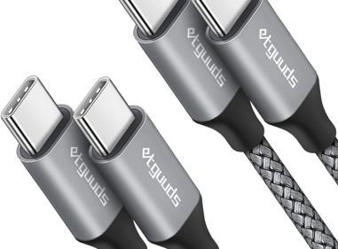 Pack of 2 USB C to USB C Charger Cable – Durable High-Speed Type C Cord Compatible with All iPhone, iPad, and MacBook Models product
