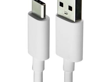 USB-C to USB-A White Charging & Data Cable (3FT, 1M) product