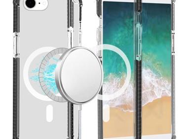 iPhone 16E / SE4 Acrylic Magnetic Circle Hybrid Case – 2.5mm Transparent Shockproof MagSafe-Ready Cover product