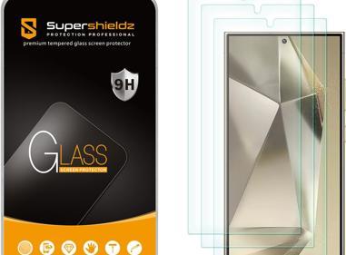 Pack of 3 Samsung Galaxy S24 Ultra Tempered Glass Screen Protectors – Case Friendly, HD Clarity & Bubble-Free Installation product