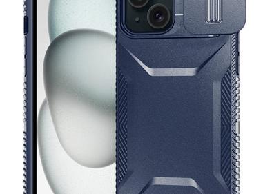 iPhone 15 Ultimate U Design Hybrid with Camera Window Covering - Dark Blue product