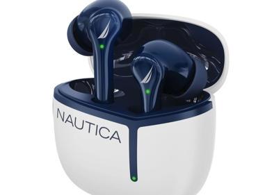 Nautica T670 Wireless Stereo Earbuds with Charging Case – Bluetooth, Noise Isolation, Navy/White product