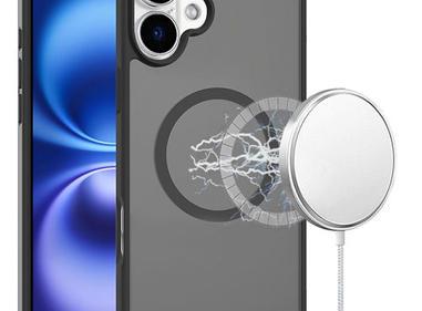 For iPhone 17 Modern Magnetic Circle Compatible Smooth Matte Hybrid Protective Cover product