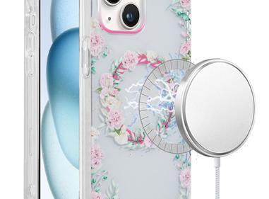 iPhone 15 [Magnetic Circle] Double Layer IMD TPU Hybrid Case with Enhanced Grip & MagSafe Compatibility product
