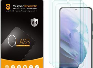 Pack of 3 Samsung Galaxy S22 Tempered Glass Screen Protectors – Case Friendly, HD Clear & Bubble-Free Application product
