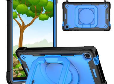 Samsung Galaxy Tab A7 Lite 8.7 inch (T220 T225) Tablet Tough Hybrid Rotating 360 Degree Kickstand - Black+Blue product