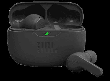 JBL Vibe Beam - True Wireless JBL Deep Bass Sound Earbuds, Bluetooth 5.2, Water & Dust Resistant, Hands-free call with VoiceAware, Up to 32 hours of battery life ( Black, White ) product