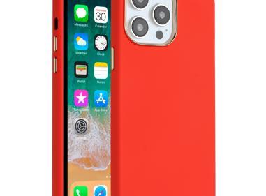 Apple iPhone 11 Classy Sleek Chrome Camera Hybrid Case - Red product