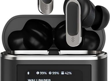 Touch Screen Earbuds, Active Noise Cancelling True Wireless Stereo Bluetooth 5.3 Waterproof LED Smart Screen Earbuds, 30H Long Playtime 10mm Drivers with Big Bass, 4 Mics for AI Clear Calls product