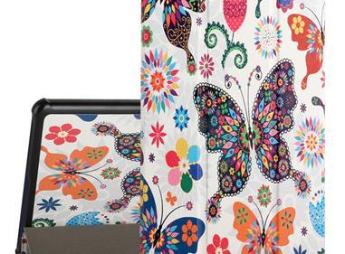 Samsung Galaxy Tab A7 Lite 8.7 inch Trifold Magnetic Closure PU Leather Case Cover - Butterfly product