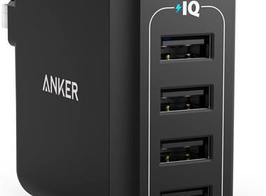 Anker Powerport 4 Multi-Device 40W USB-A Wall Charger product