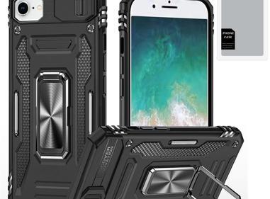 iPhone 16E / SE4 Utter Tough Hybrid Case – Movable Camera Cover with Metal Ring Kickstand & Rugged Protection product