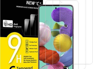 Pack of 3 Samsung Galaxy A51 5G Tempered Glass Screen Protectors – Ultra Durable, Anti-Scratch, HD Clarity & Easy Bubble-Free Install product