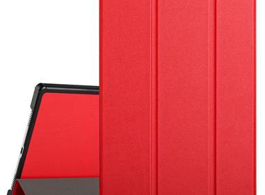 Samsung Galaxy Tab A8 10.5 inch (2022) Trifold Magnetic Closure PU Leather Case Cover - Red product
