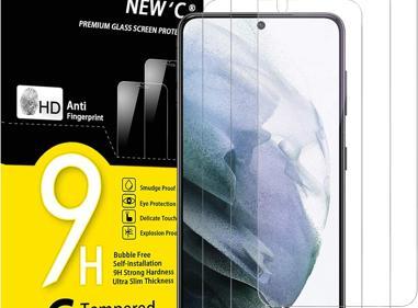 Pack of 3 Samsung Galaxy S21 Plus Tempered Glass Screen Protectors – Case Friendly, HD Clear & Bubble-Free Application product