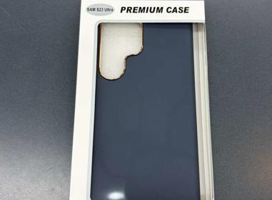 Samsung S23 Ultra Premium Case (Navy Blue with Gold Camera Accent) product