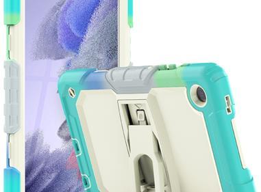 Samsung Galaxy Tab A7 Lite 8.7 inch Heavy Duty Full Body Rugged Tablet Kickstand Case Cover - Beige/Camo Mint product