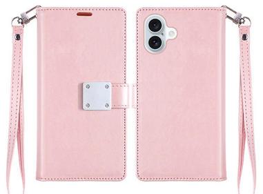 For iPhone 17 Premium Quality Wallet ID Card Holder Hybrid Case Cover product