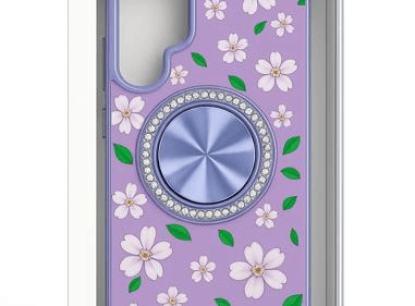 Samsung S23 Ultra Premium Case (Blue w/ Silver Ring/Kickstand) product