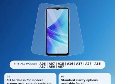 Premium screen protector tempered glass for Samsung Galaxy A Series Models  product