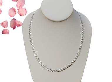 Necklace Sterling Silver 925 Figaro, 13.6 Gr, 5mm, 20" product