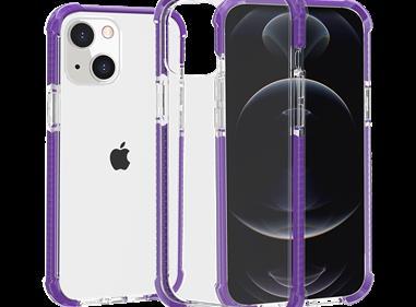  iPhone 15 Acrylic Tough 2.5mm Transparent ShockProof Hybrid Case Cover - Purple product