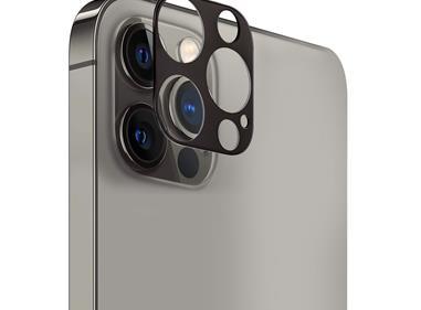iPhone 12 Pro (Camera Punch) Camera Lens Colored Edge Tempered(2.5D) - Black product