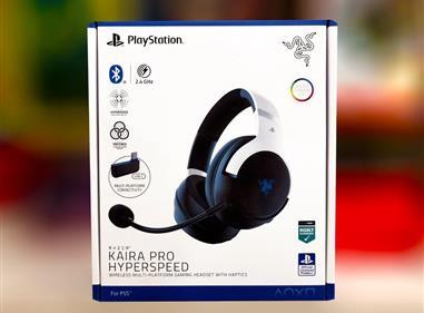 Razer Kaira Pro HyperSpeed Wireless Gaming Headset with Haptics for PlayStation 5 / PS5, PS4, PC, Mobile: Titanium 50mm Drivers - Hybrid Mic - Low Latency Bluetooth - 30 Hr Battery - White & Black product