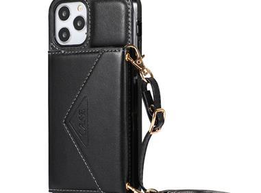 iPhone 15 ELEGANT Wallet Case ID Money Holder Case Cover - Black product