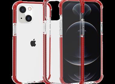 iPhone 15 Acrylic Tough 2.5mm Transparent ShockProof Hybrid Case Cover - Red product
