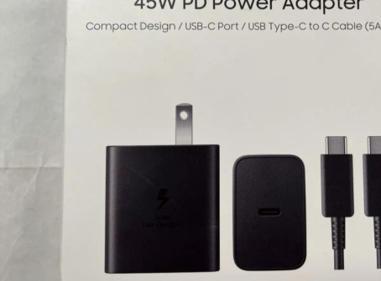 Samsung Super Fast Charging 45W USB Type-C Wall Charger with USB-C Cable - Black product