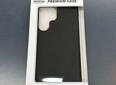 Samsung S23 Ultra Premium Case (Black with Gold Camera Accent) product