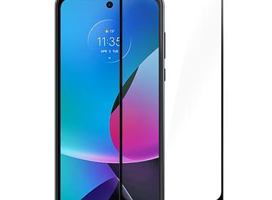 Motorola G Stylus 5G 2023 / G Play 2024 / G 5G 2023 Bulk White Paper Card Package Black edged Tempered Glass (Black) product