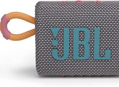 JBL Go 3 Portable Speaker with Bluetooth, Built-in Battery, Waterproof and Dustproof Feature - Grey product