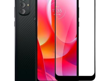 Motorola Moto G Power 2022 Book Package Full Screen Edge to Edge Tempered Glass - Black product