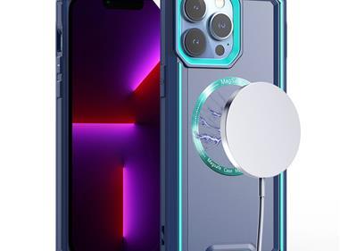  iPhone 15 Rank [Magnetic Circle] Tough Strong Modern Fused Hybrid - Blue product