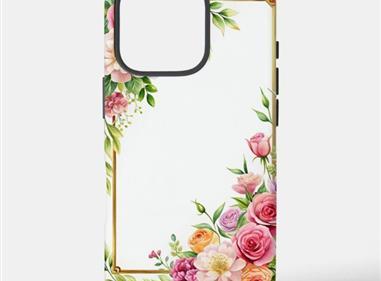 iPhone 15 METKASE Premium RANK Design Fused Hybrid in Slide-Out Package - Antique Flower product