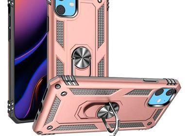 iPhone 15 Ring Magnetic Kickstand Hybrid Case Cover - Rose Gold product