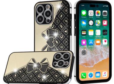 Apple iPhone 14 PRO 6.1" SPLENDID Glitter Bow Design Soft TPU Case Cover – Elegant & Sparkly product