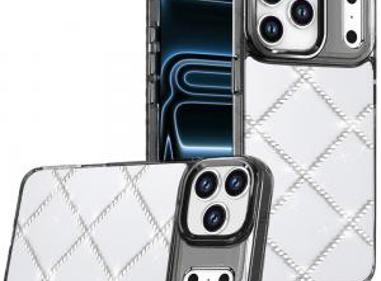 Apple iPhone 18 Pro Max Gem Glitter Diamond Transparent Hard Colorful TPU Hybrid Case - Available in Multiple Colors product