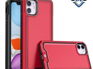 iPhone 15 METKASE Rank Tough Strong Modern Fused Hybrid in Slide-Out Package - Red product